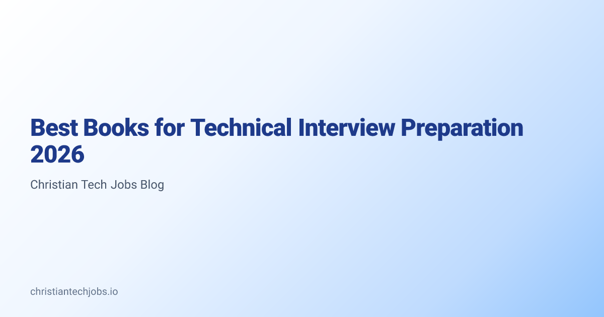 Best Books for Technical Interview Preparation 2026