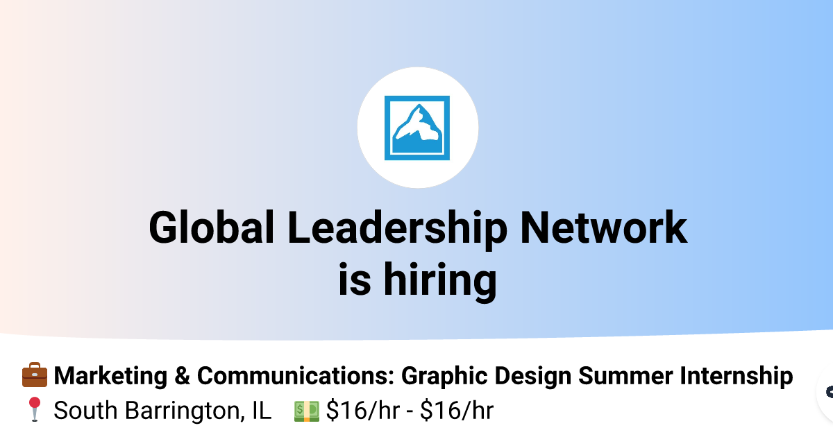 Marketing & Communications: Graphic Design Summer Internship at Global ...
